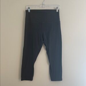 Lululemon Athletica Black High-Waisted Cropped Leggings